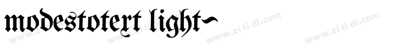 modestotext light字体转换 modestotext light字体转换